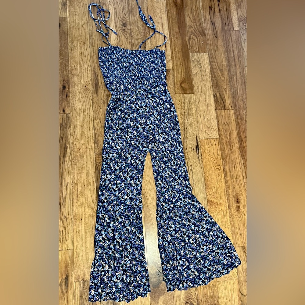 Pink Lily floral jumpsuit/romper